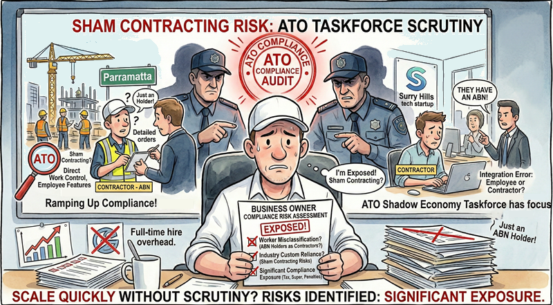 Contractor or Employee? The ATO’s “Shadow Economy” Taskforce is Watching.